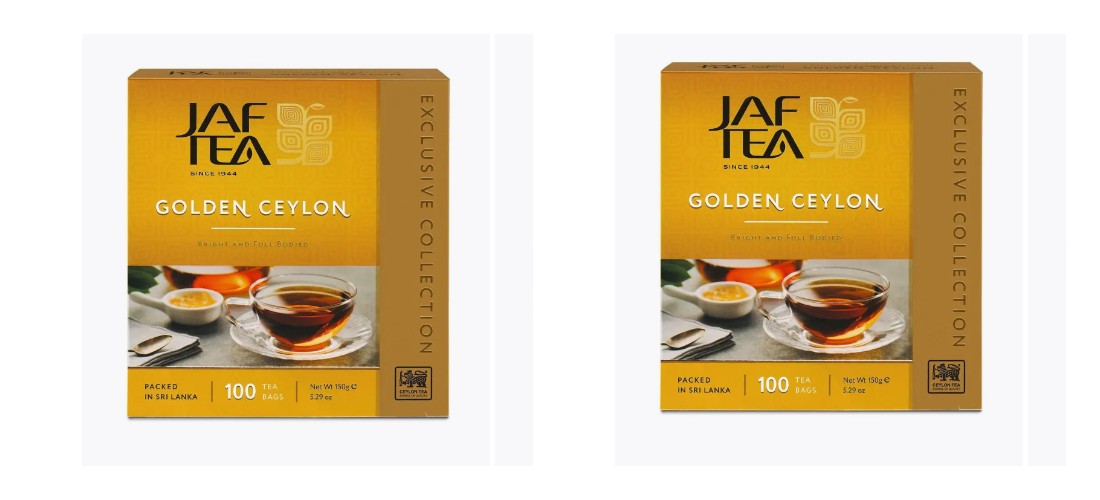 Чай Jaf Tea черный, цейлонский, 100 пакетиков по 1,5 г х 2 шт