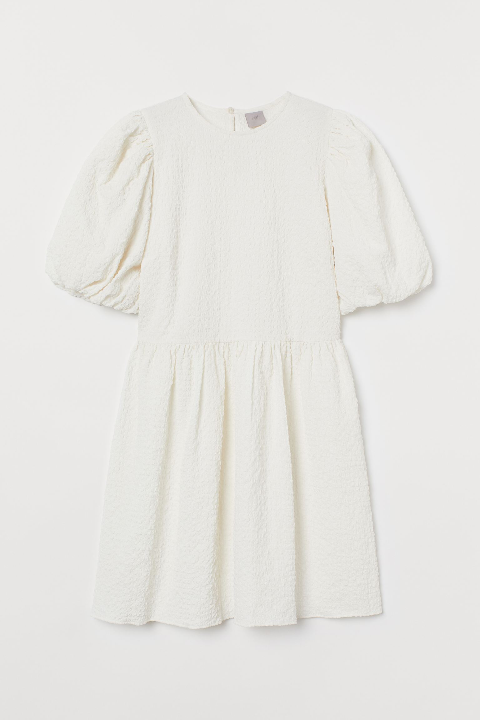 

Платье женское H&M 890855003 белое 42 EU, Белый, 8908550