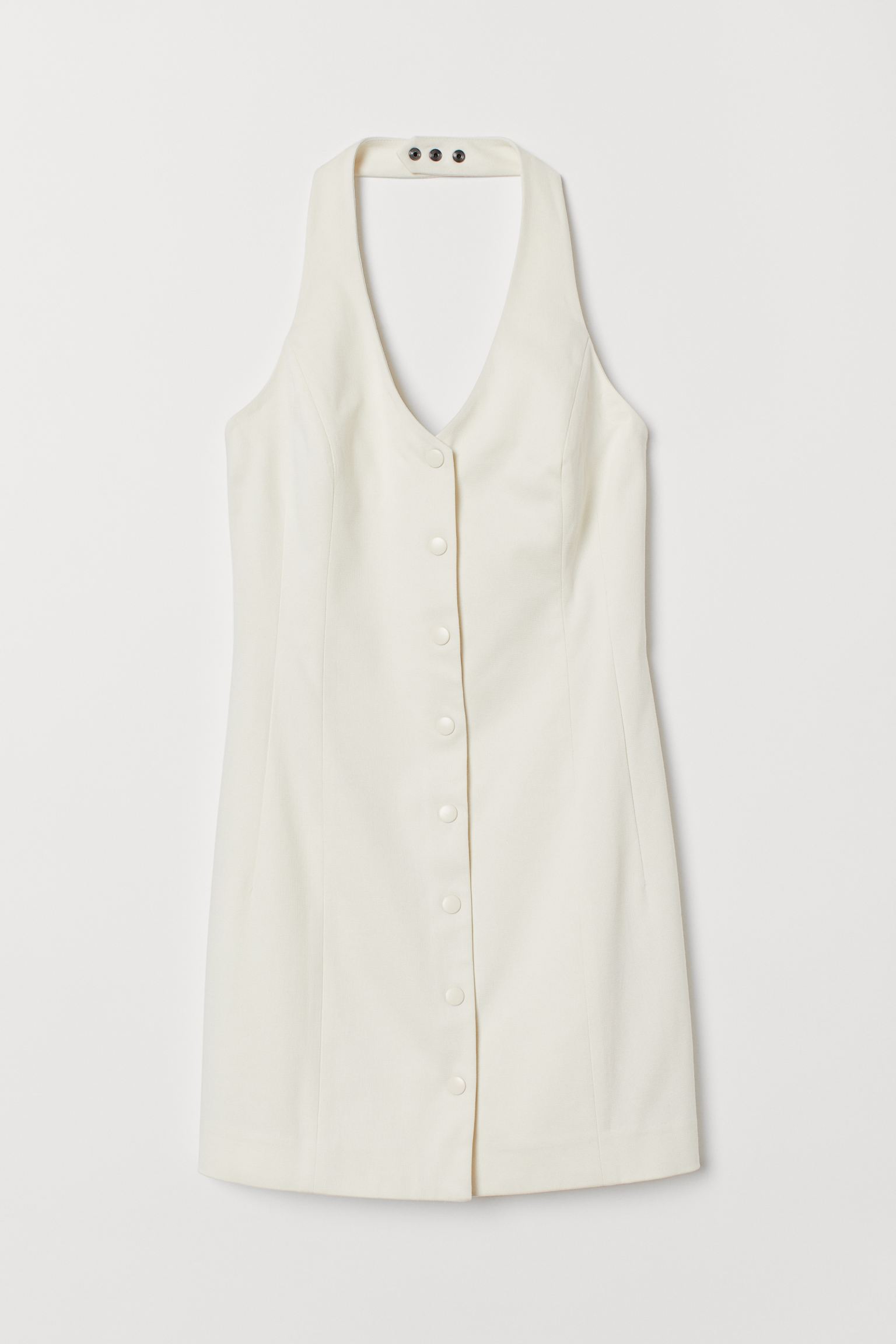 

Платье женское H&M 759054001 белое 42 EU, Белый, 759054001