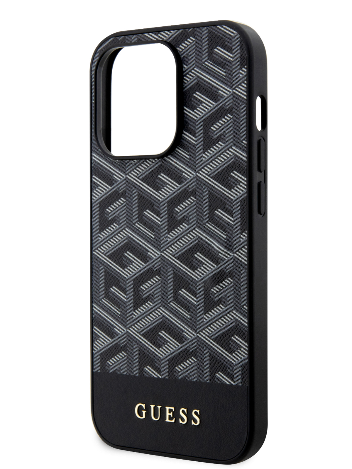 Чехол Guess для iPhone 14 Pro Max из экокожи с MagSafe, Black