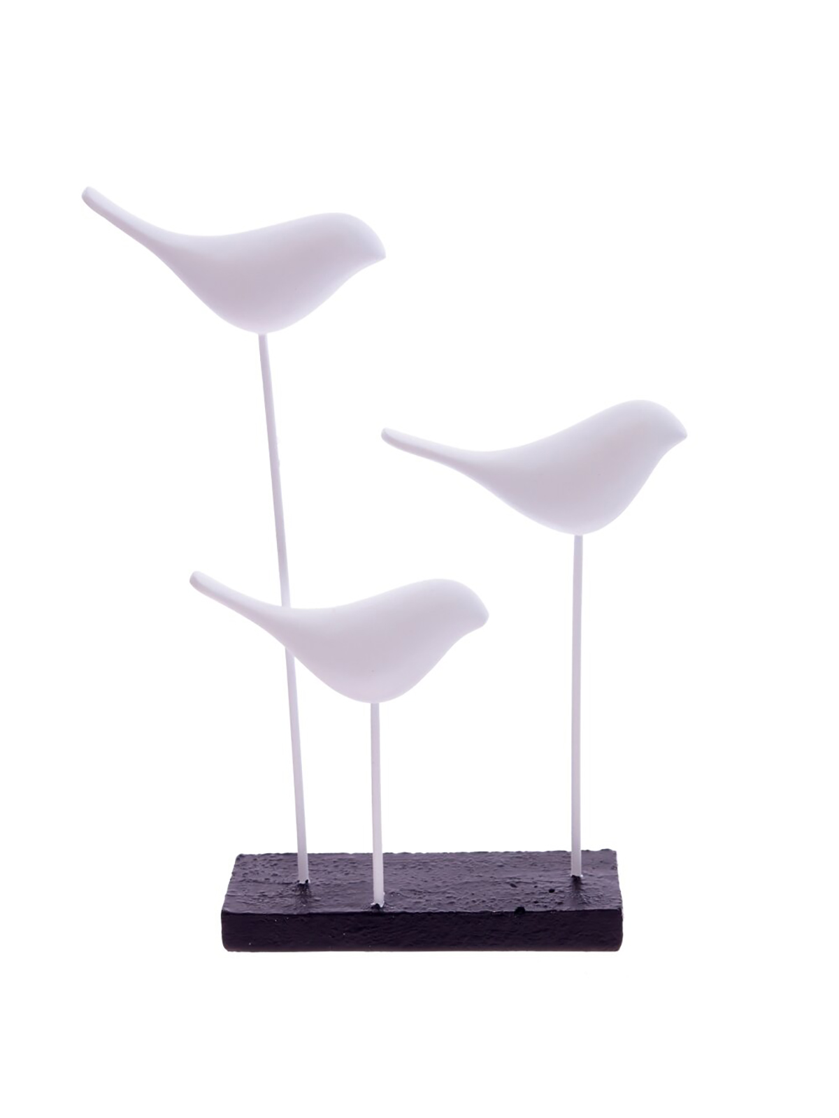 

Фигурка декоративная Remecoclub Птицы, из полимера, 27x19x6 см, Белый