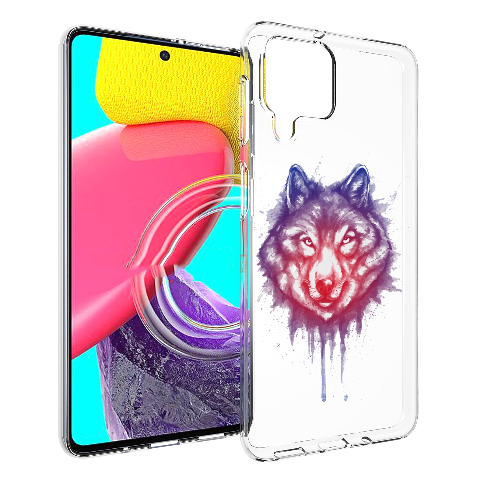 

Чехол MyPads пушистый волк для Samsung Galaxy M53 (SM-M536), Прозрачный, Tocco