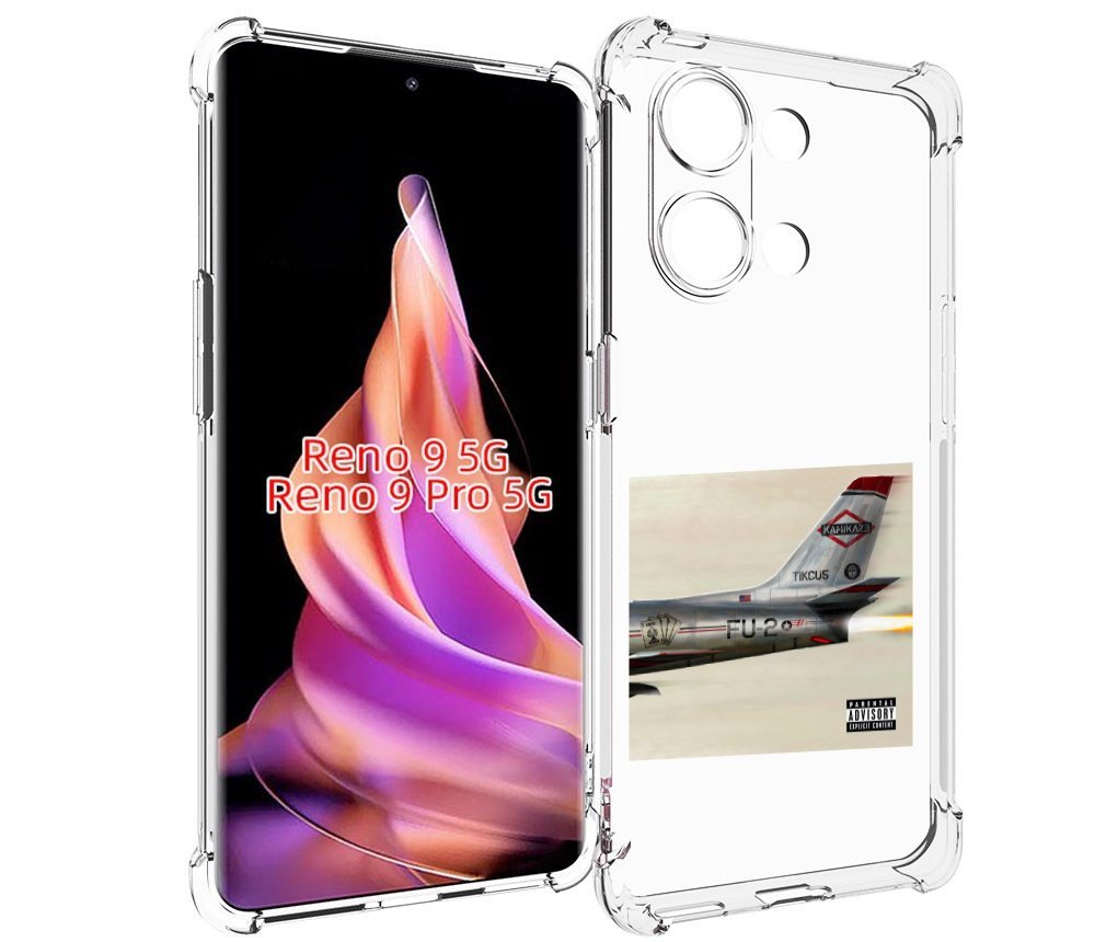 

Чехол MyPads KAMIKAZE Eminem для Oppo Reno 9/Reno 9 Pro, Прозрачный, Tocco
