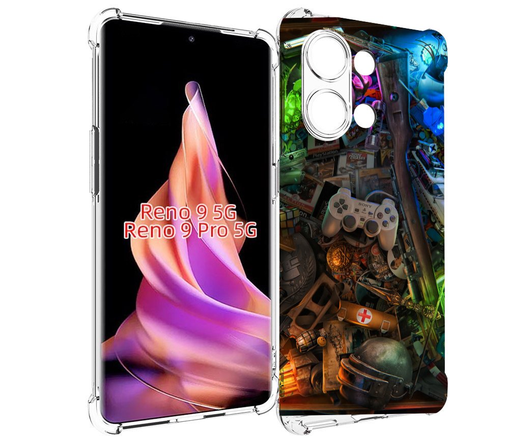 

Чехол MyPads JlaMBcPa6eM для Oppo Reno 9/Reno 9 Pro, Прозрачный, Tocco