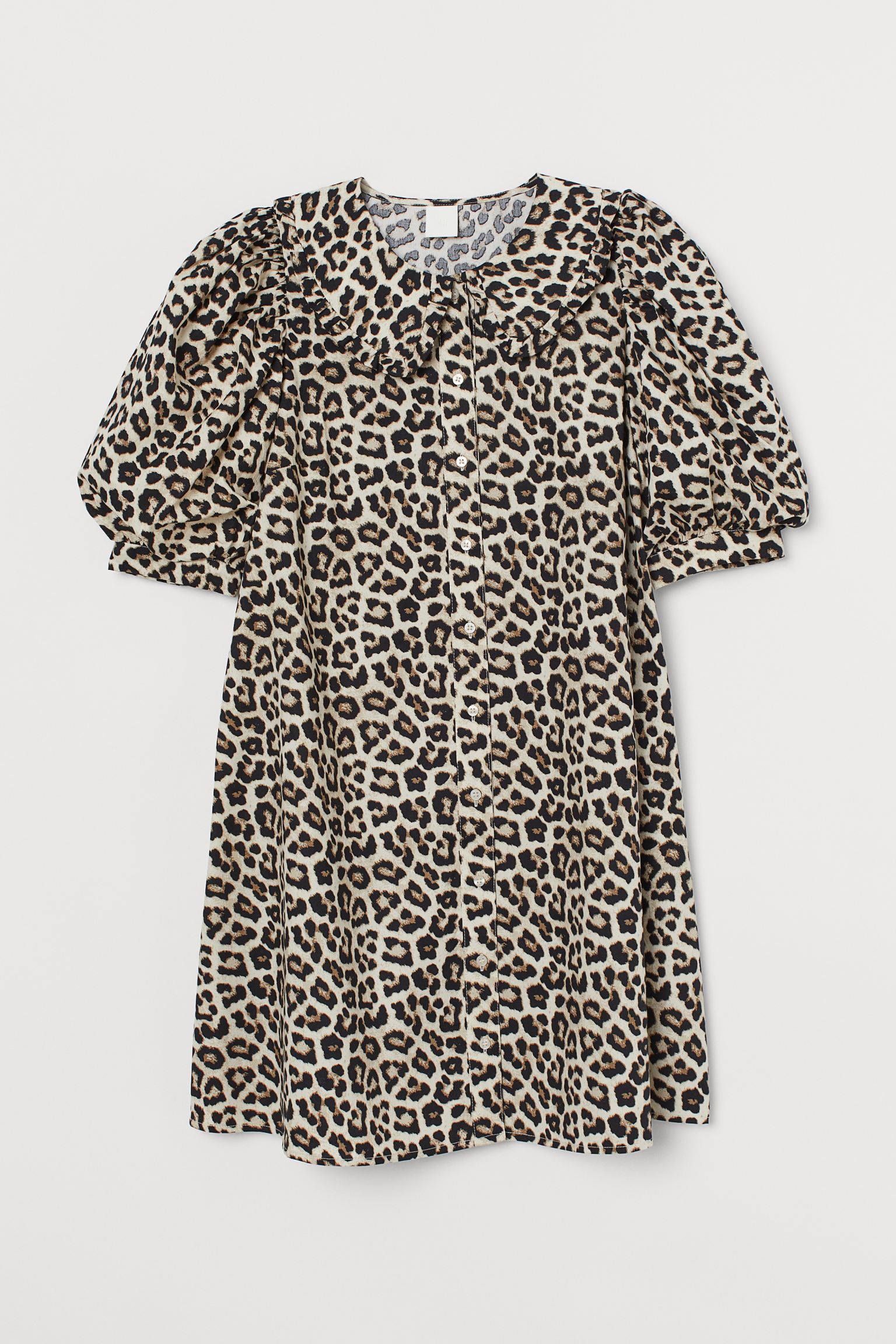 

Платье женское H&M 915523001, бежево-черное, S, Бежевый, 915523