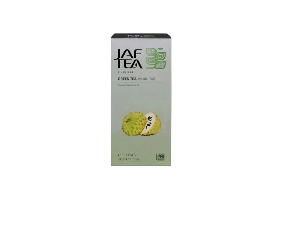 ЧайJaf Tea SC Exotic Fruit зеленый c саусепом, 25 пак х 2 г