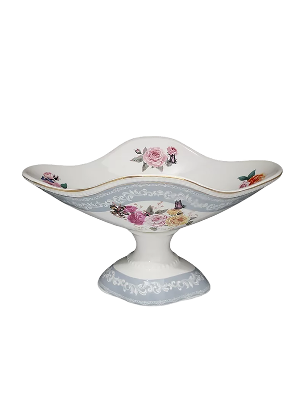 

Фруктовница на ножке Lenardi Фиалка, керамическая, 28,5 см, цвет белый