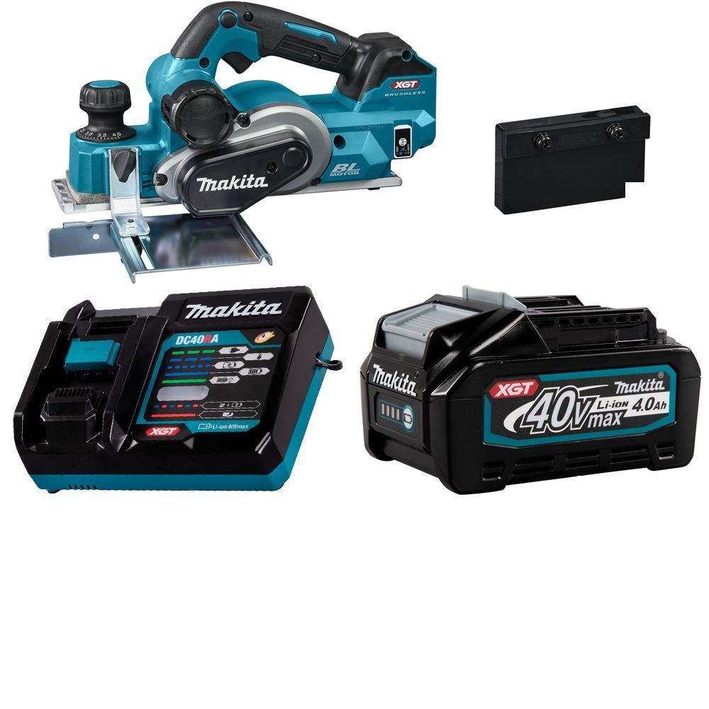 Аккумуляторный рубанок Makita KP001GM101 с аккумулятором 4Ач