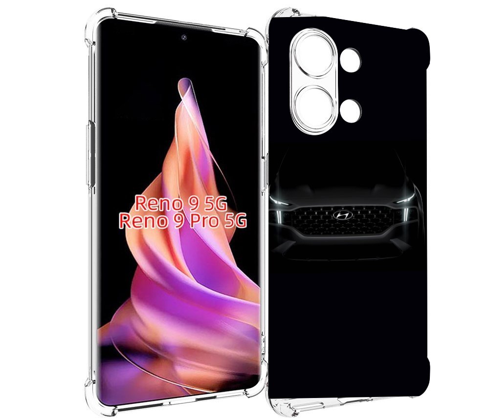 

Чехол MyPads Hyundai хендаи 2 для Oppo Reno 9/Reno 9 Pro, Прозрачный, Tocco