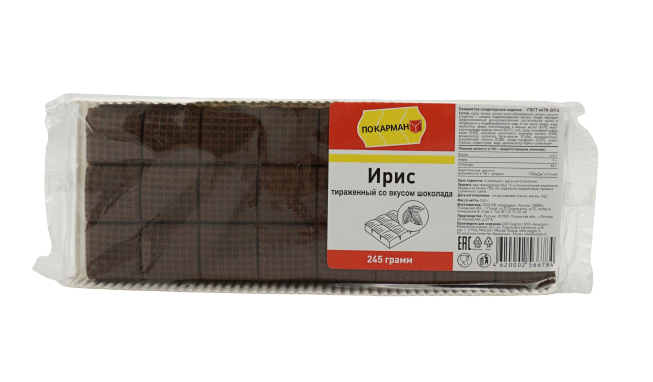 

Ирис По карману тираженный со вкусом шоколада 245 г