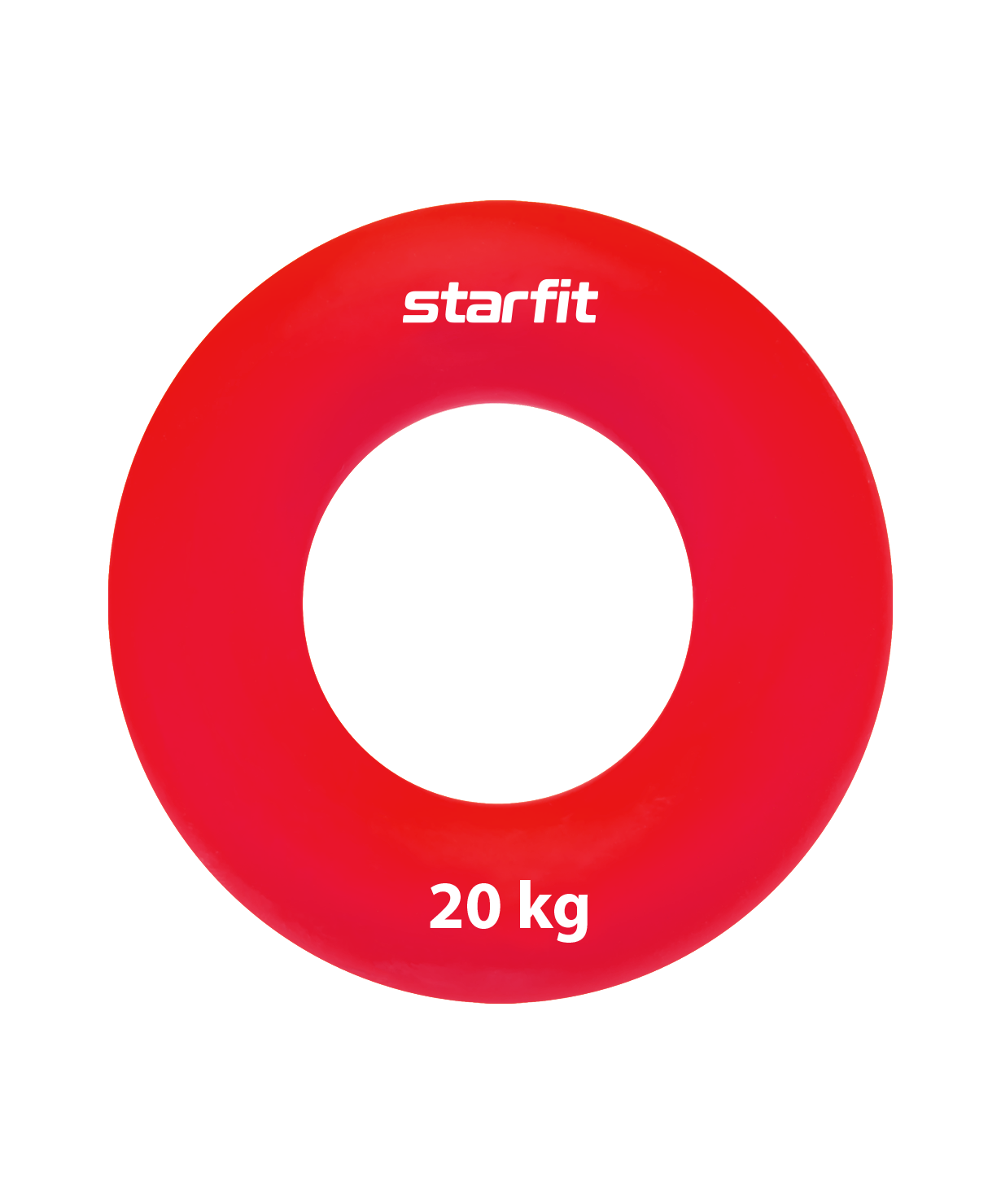 фото Эспандер кистевой starfit core es-403 кольцо, силикогель, d=7 см, 20 кг, красный