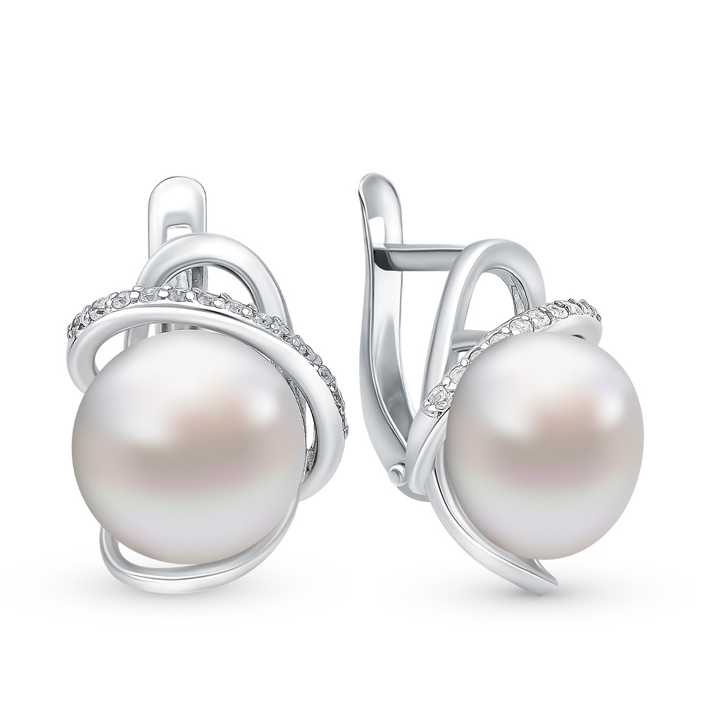 

Серьги из серебра с жемчугом 585Gold 702008207, 702008207