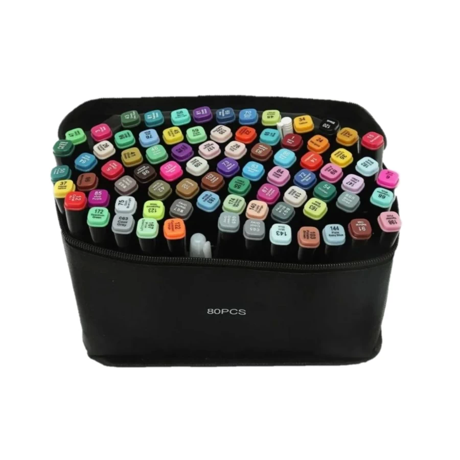

Маркеры художественные Dual Tip Art Markers 00376 акварельные 80 цветов, Разноцветный, Dual Tip Art Markers