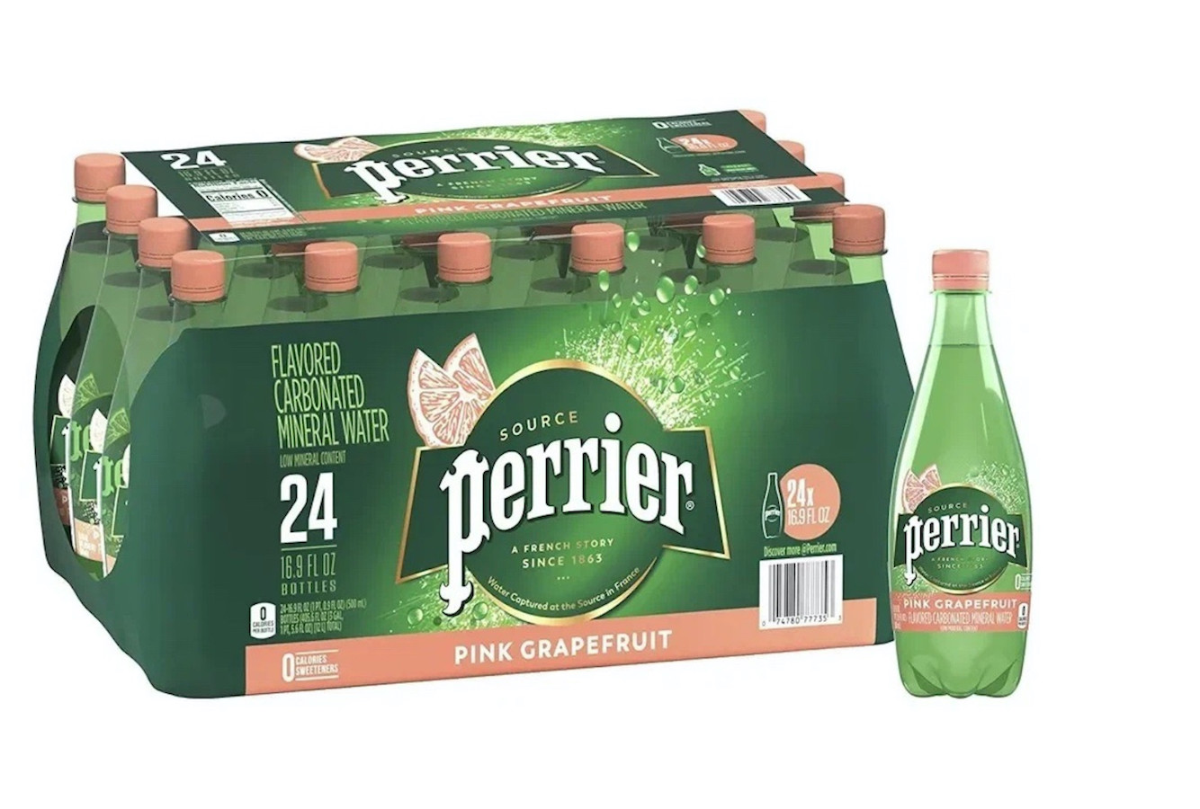 Вода минеральная Perrier со вкусом Грейпфрута 05 л х 24 бутылки газ пэт 5848₽