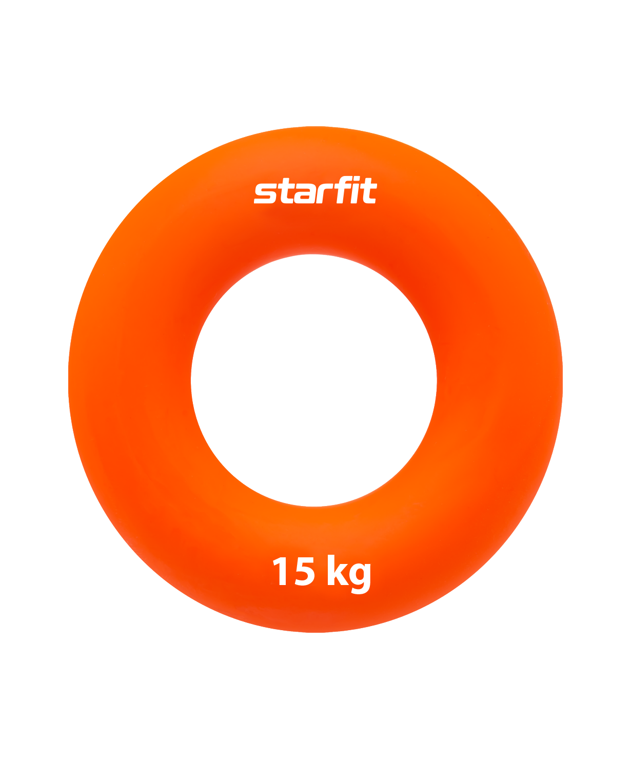 фото Эспандер кистевой starfit core es-403 кольцо, силикогель, d=7 см, 15 кг, оранжевый