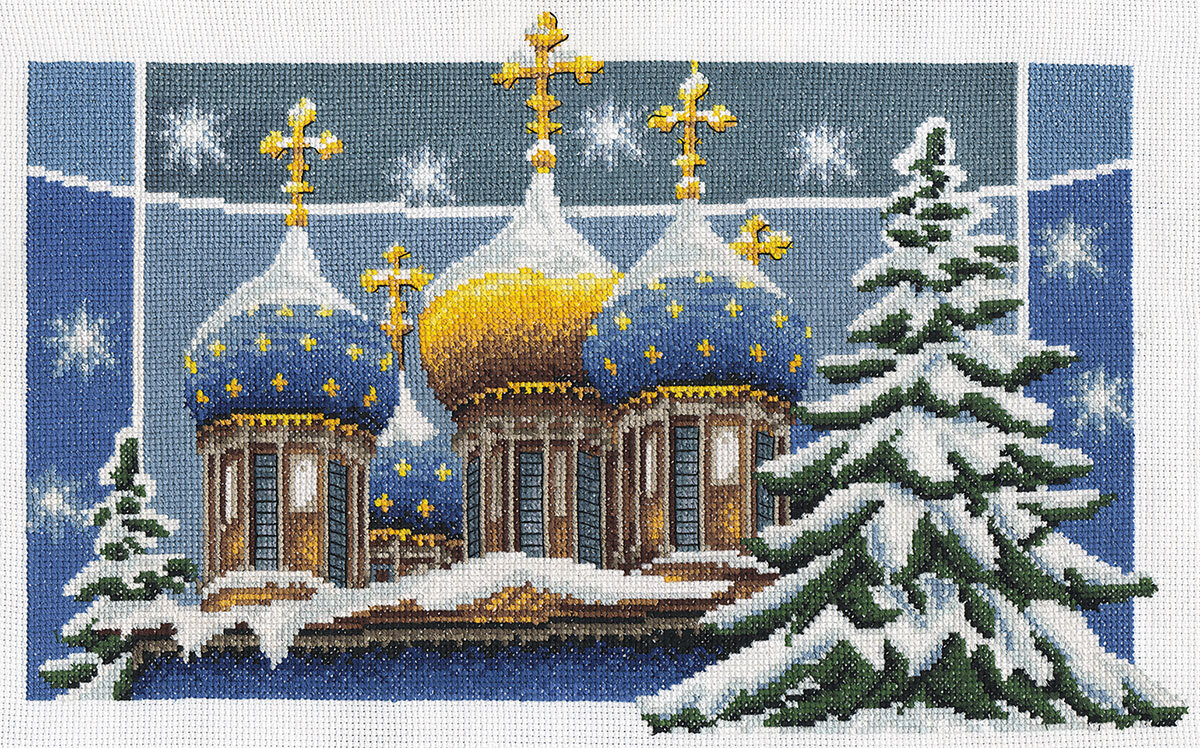 

Набор вышивки крестом Panna "Рождественские купола", 36х22,5 см, арт. RK-0238