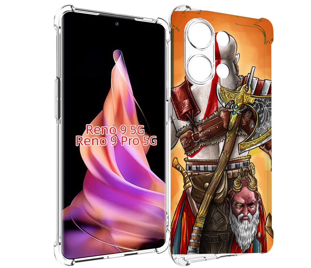 

Чехол MyPads God of War для Oppo Reno 9/Reno 9 Pro, Прозрачный, Tocco