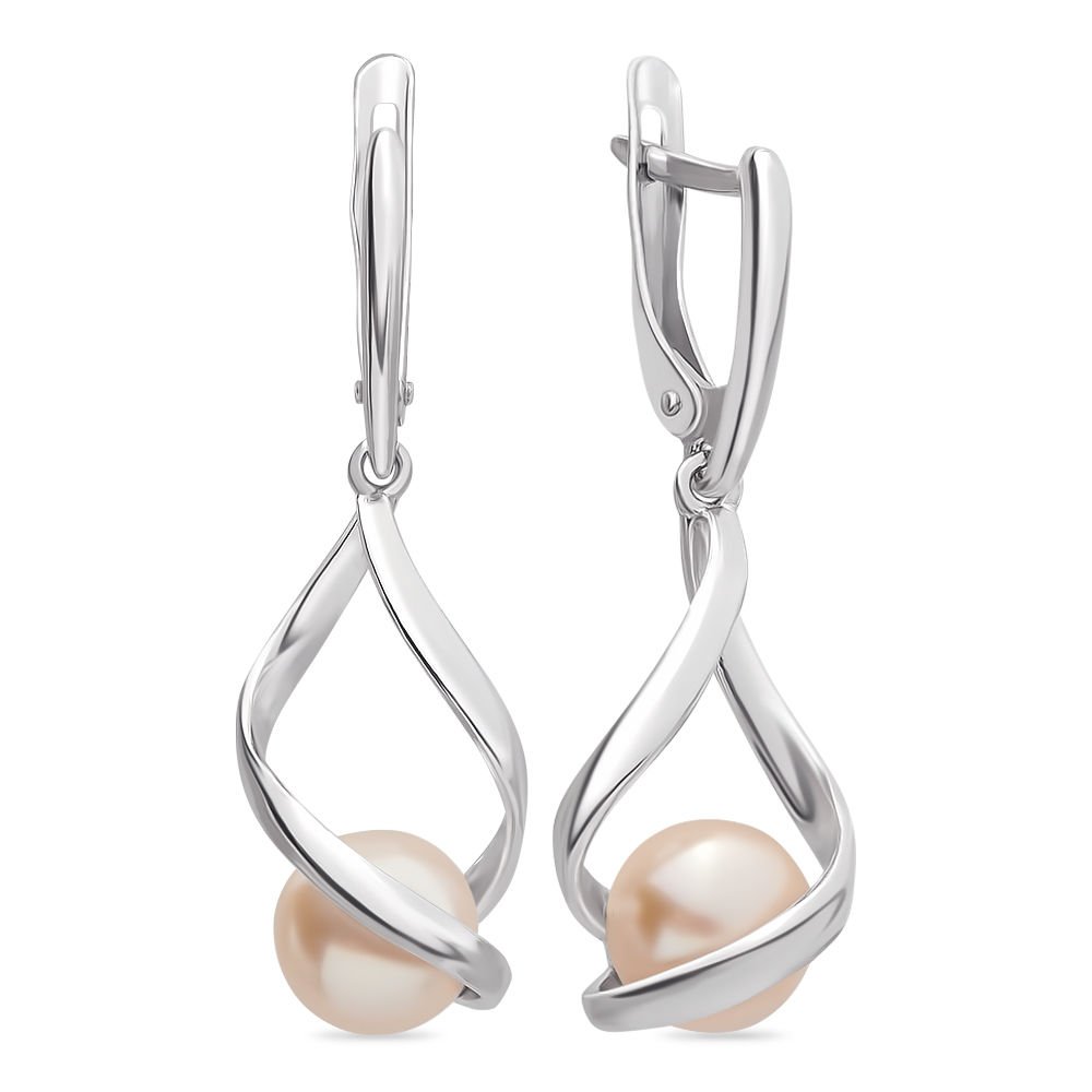

Серьги подвески из серебра 585Gold 702005881, жемчуг культивированный, 702005881