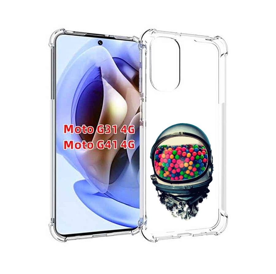 

Чехол MyPads шлем космонавта для Motorola Moto G31 4G / G41 4G, Прозрачный, Tocco