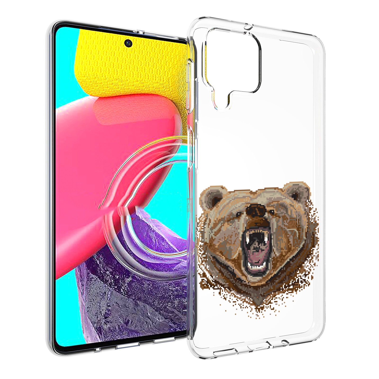 

Чехол MyPads пиксельный медведь для Samsung Galaxy M53 (SM-M536), Прозрачный, Tocco