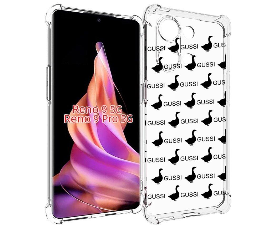 

Чехол MyPads GUSSI для Oppo Reno 9/Reno 9 Pro, Прозрачный, Tocco