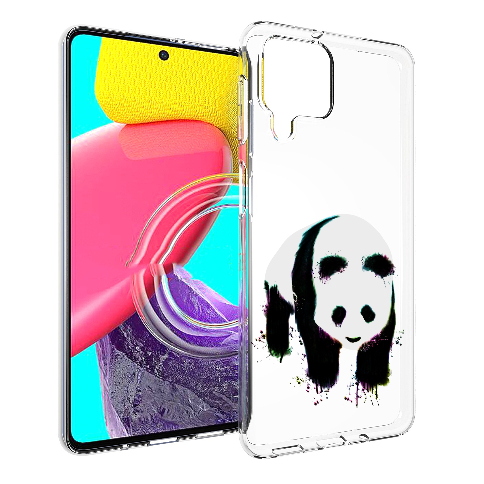

Чехол MyPads панда в акварели для Samsung Galaxy M53 (SM-M536), Прозрачный, Tocco