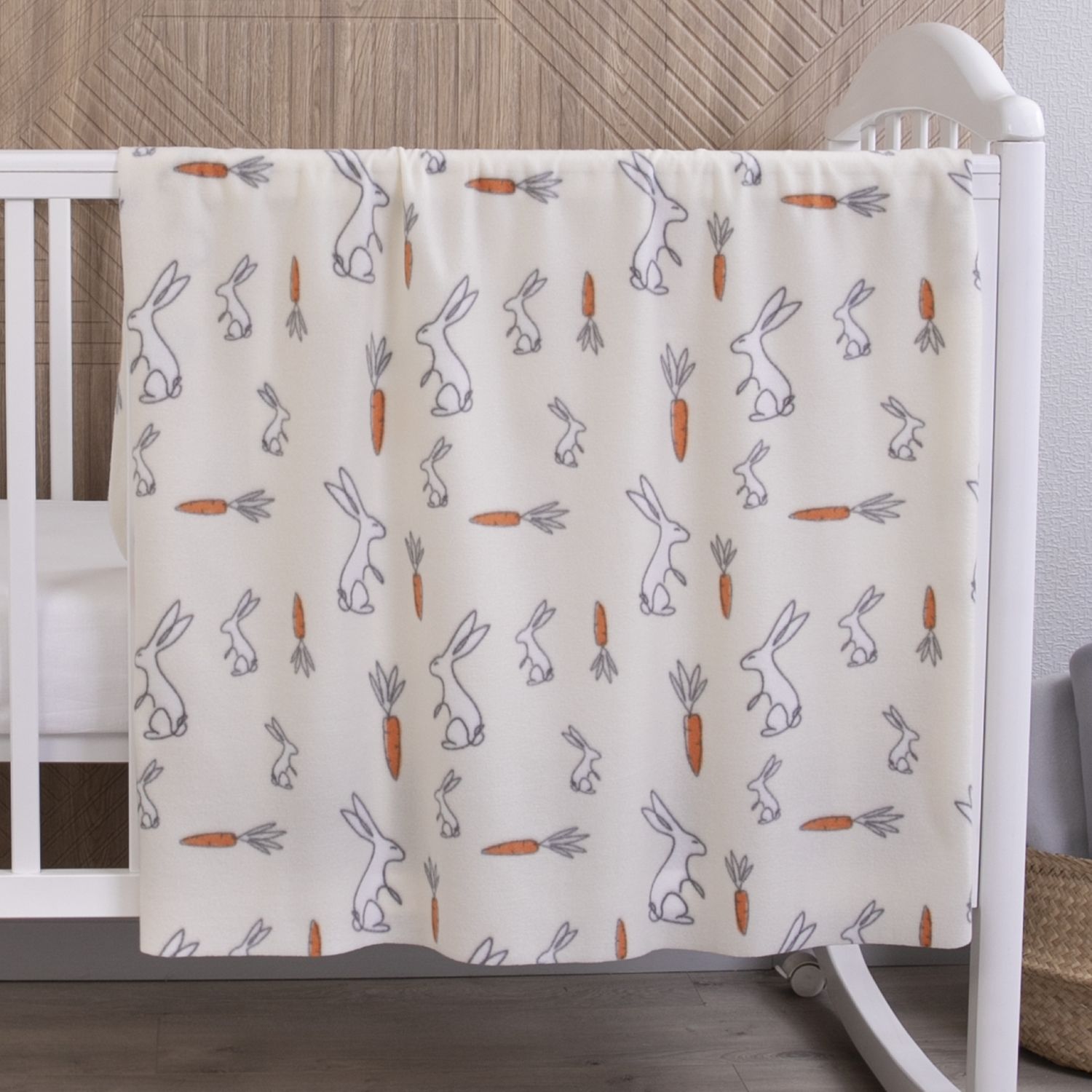 

Плед флисовый для новорожденных Baby Nice 100х118 см Витаминки GF251004/51, Бежевый