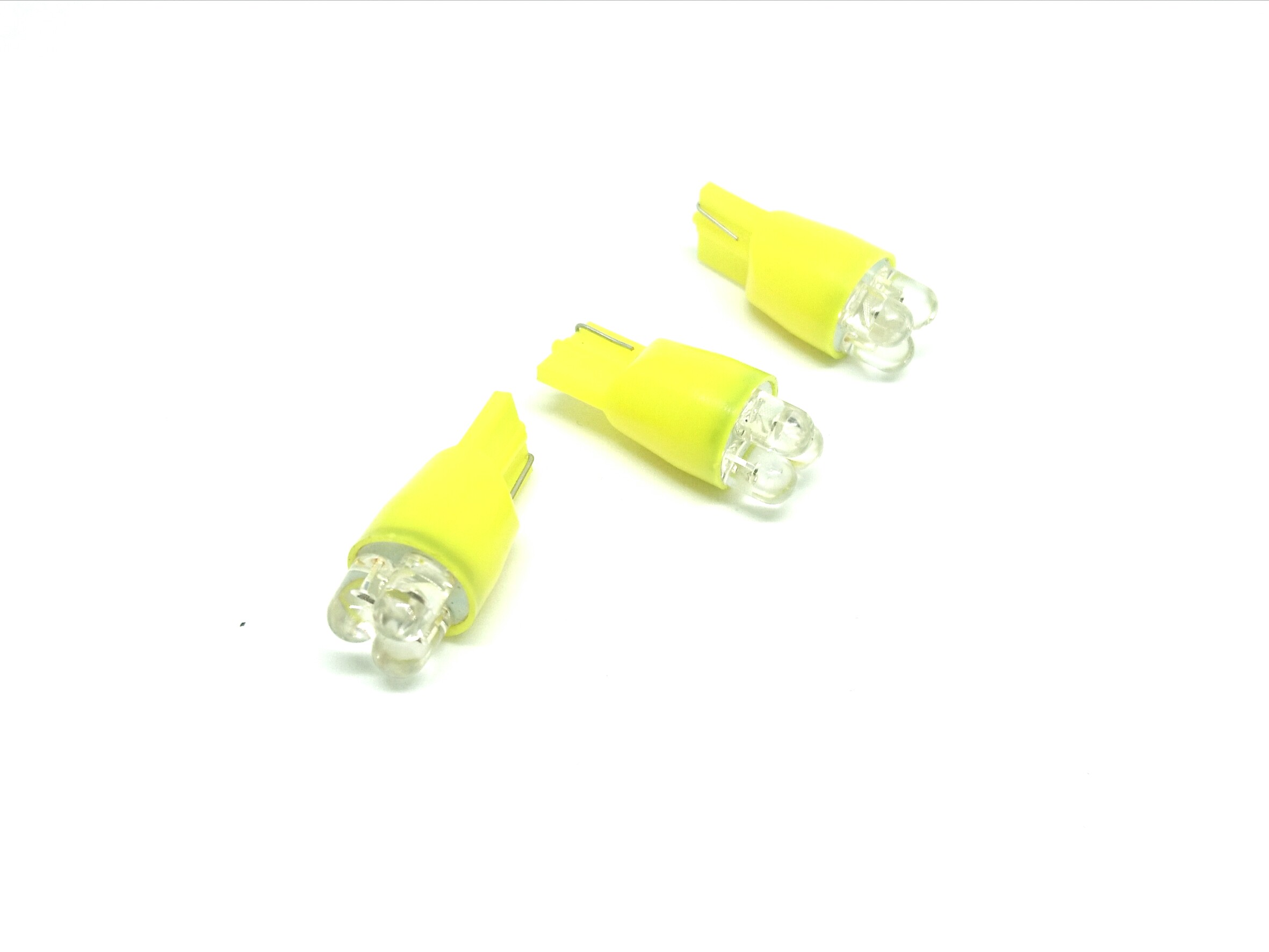 фото Светодиодная лампа, t11, с 3 светодиодами 2,1 вт, диаметр 11 мм, цвет желтый, 10 шт espada
