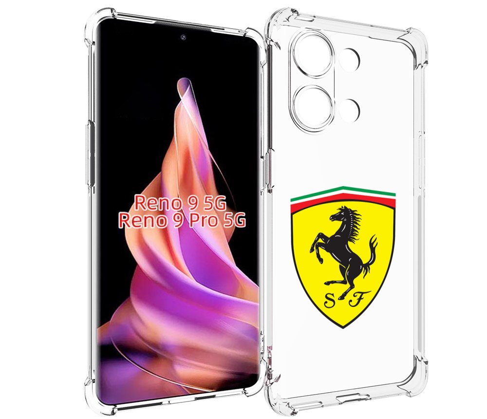 

Чехол MyPads Ferrari-3 мужской для Oppo Reno 9/Reno 9 Pro, Прозрачный, Tocco