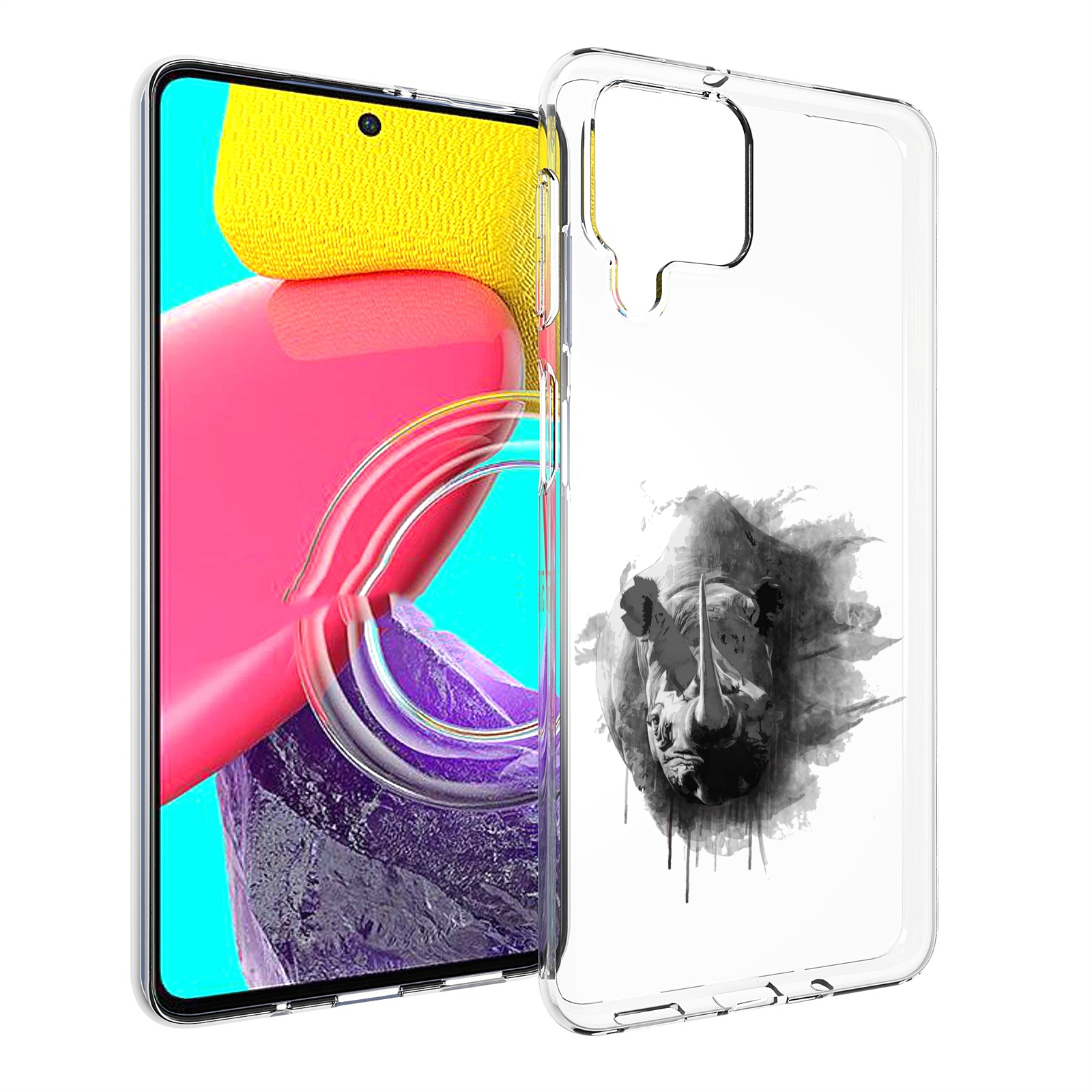

Чехол MyPads носорог для Samsung Galaxy M53 (SM-M536), Прозрачный, Tocco