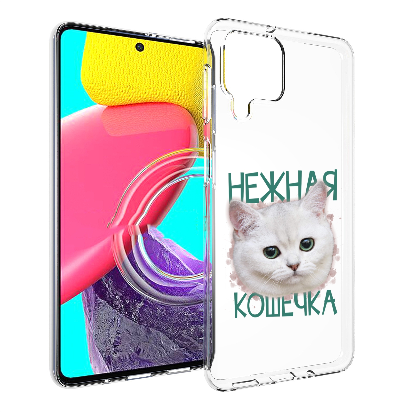 

Чехол MyPads нежная кошечка для Samsung Galaxy M53 (SM-M536), Прозрачный, Tocco