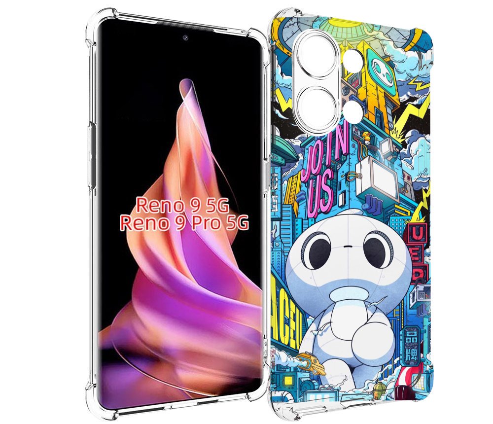 

Чехол MyPads FaceU для Oppo Reno 9/Reno 9 Pro, Прозрачный, Tocco