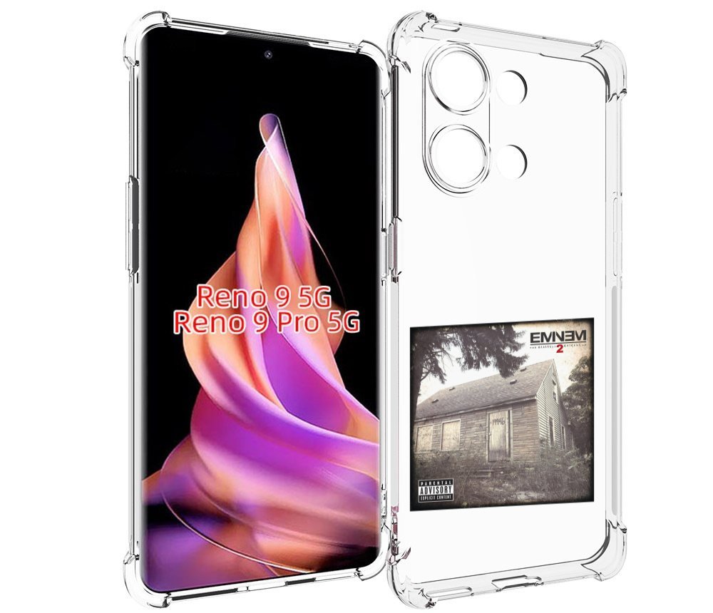 

Чехол MyPads Eminem THE MARSHALL MATHERS LP 2 для Oppo Reno 9/Reno 9 Pro, Прозрачный, Tocco