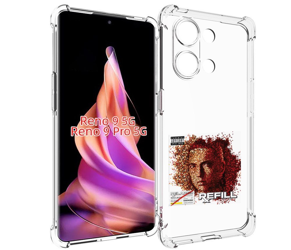 

Чехол MyPads Eminem RELAPSE, REFILL для Oppo Reno 9/Reno 9 Pro, Прозрачный, Tocco