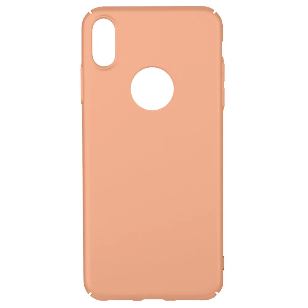 Пластиковый чехол Bruno Soft Touch для iPhone X/XS (Розовый)