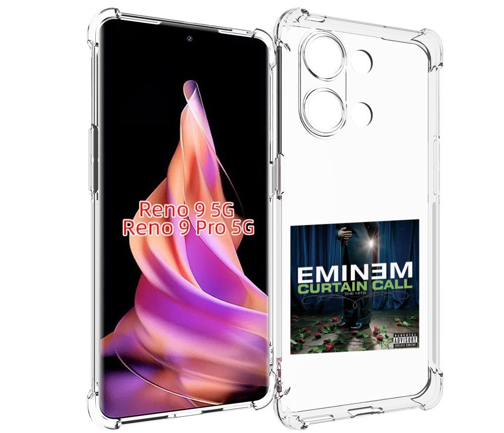 

Чехол MyPads Eminem CURTAIN CALL, THE HITS для Oppo Reno 9/Reno 9 Pro, Прозрачный, Tocco