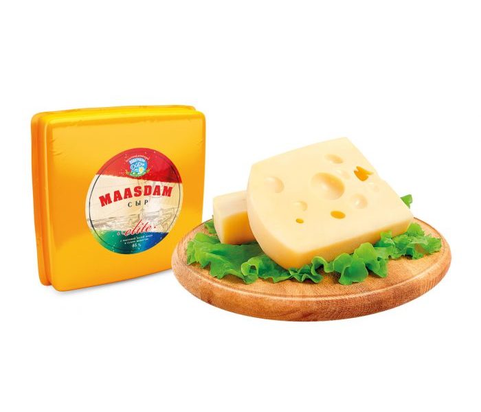 Сыр полутвердый Новогрудские дары Maasdam Elite +- 350 г