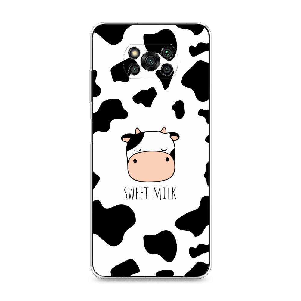 

Чехол на Xiaomi Poco X3 "Sweet milk", Розовый;белый;черный, 310650-1