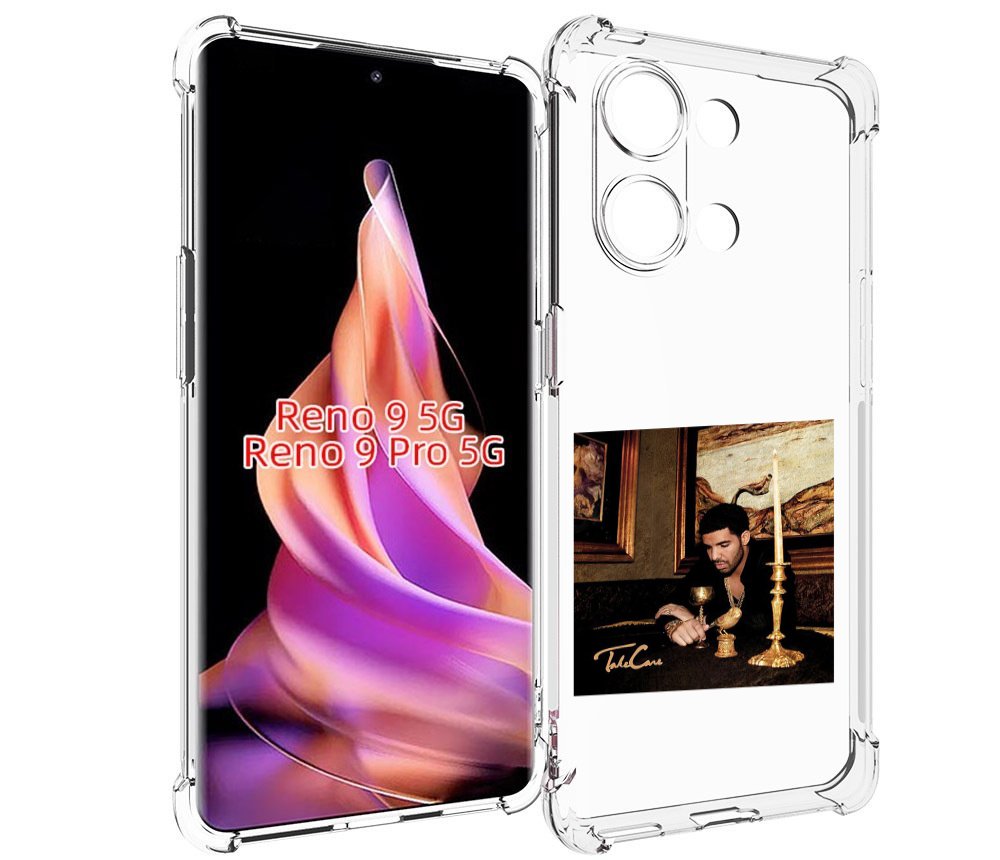 

Чехол MyPads Drake - Take Care для Oppo Reno 9/Reno 9 Pro, Прозрачный, Tocco