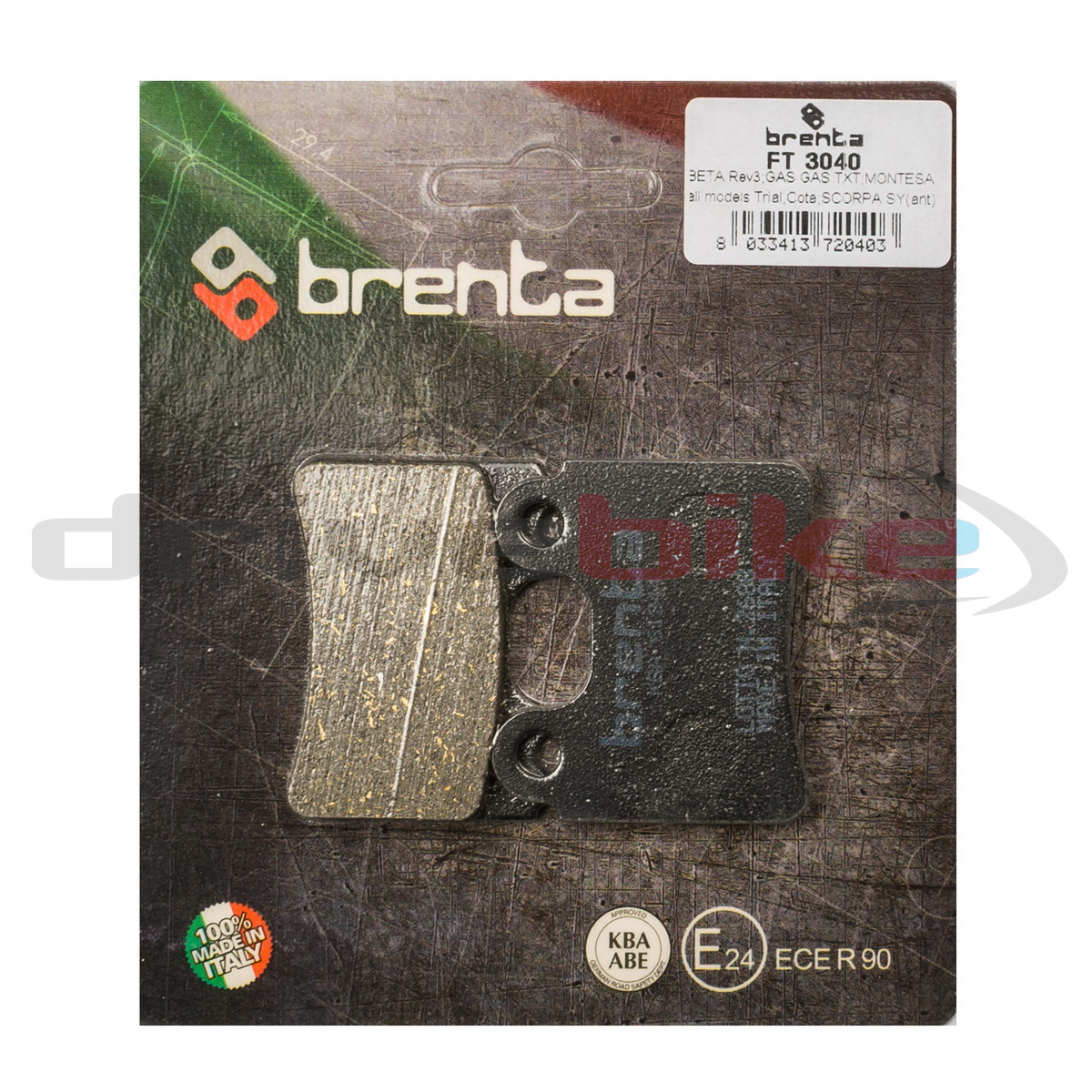 

Тормозные колодки Brenta Organic FT3040, 21-05615