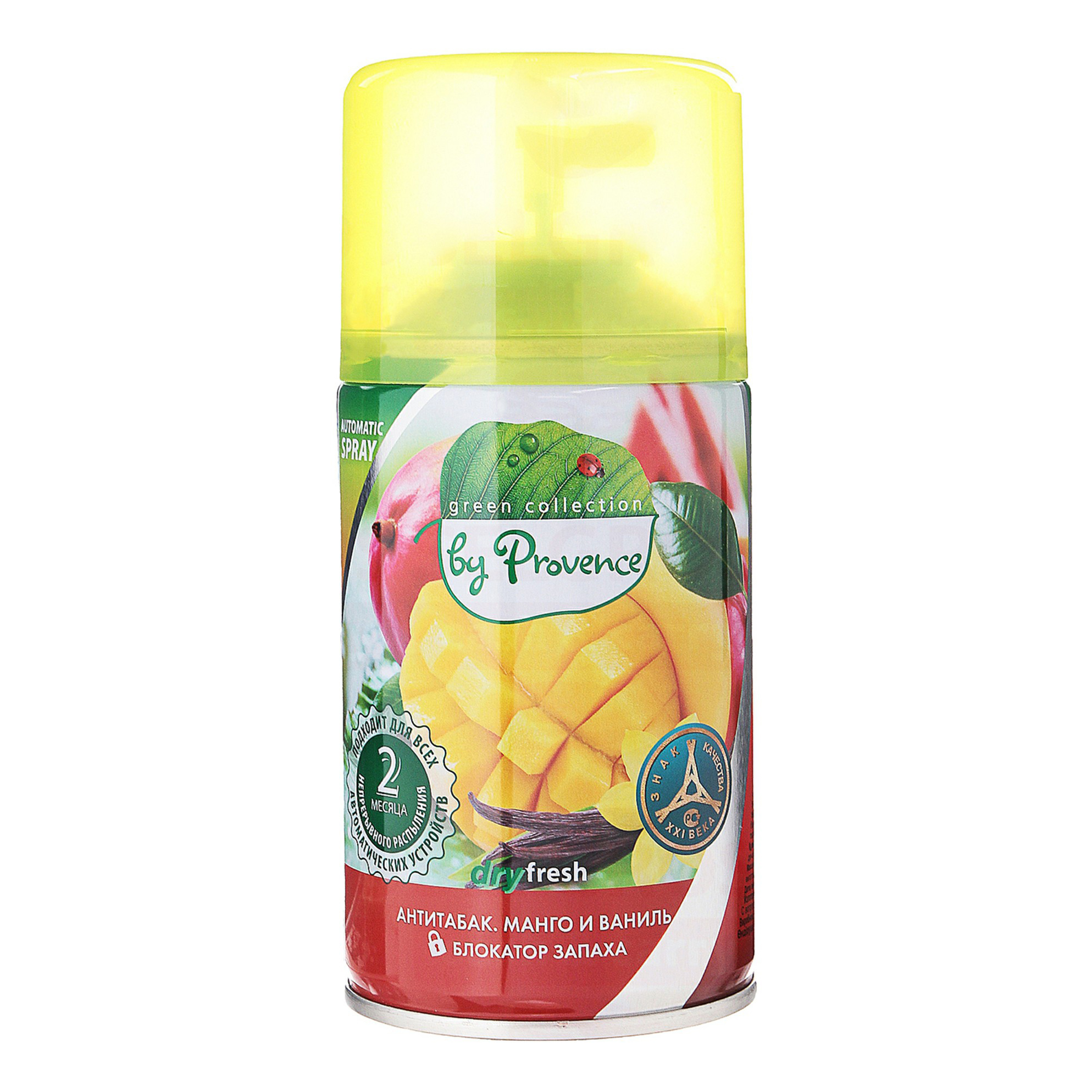 Освежитель воздуха Provence сменный аромаблок Антитабак манго и ваниль 250 мл