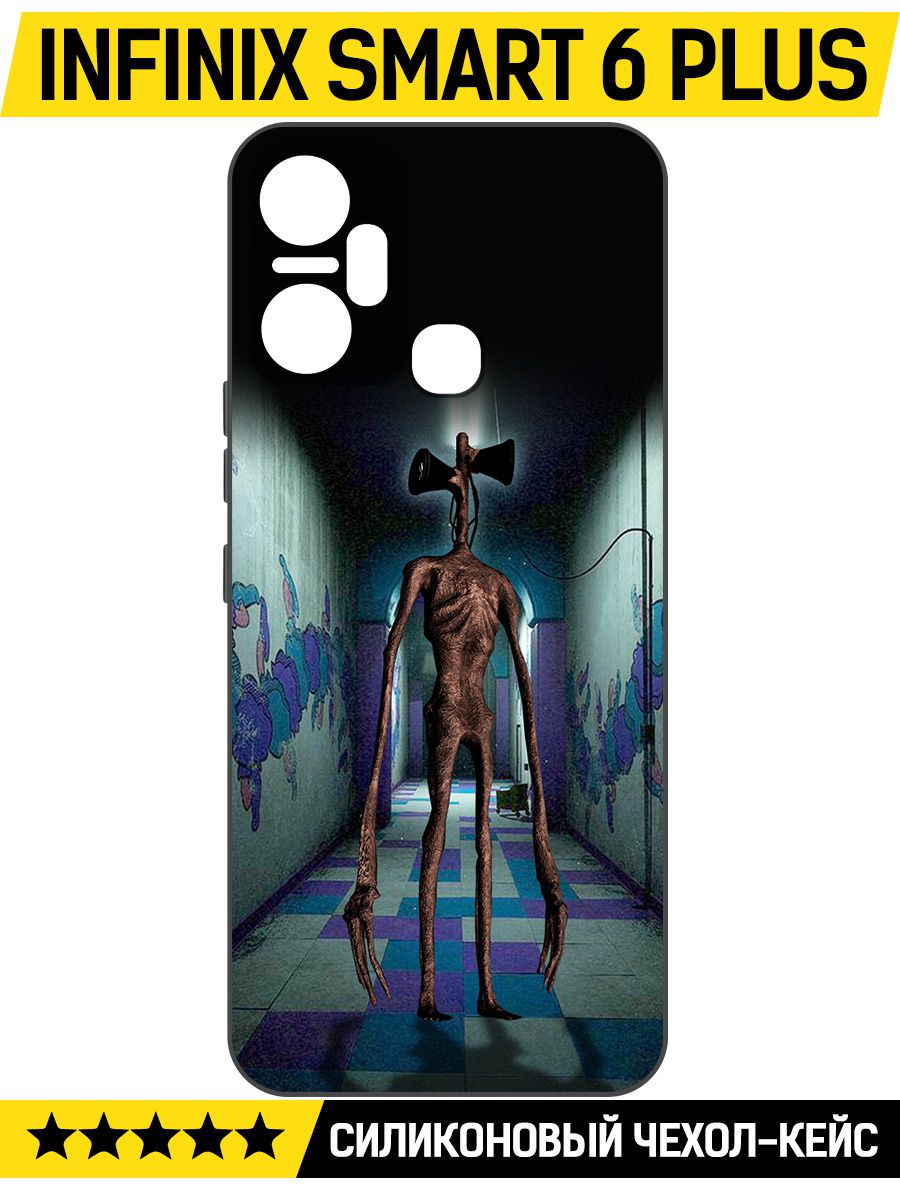Чехол-накладка Софт Хаги Ваги - Сиреноголовый для INFINIX Smart 6 Plus