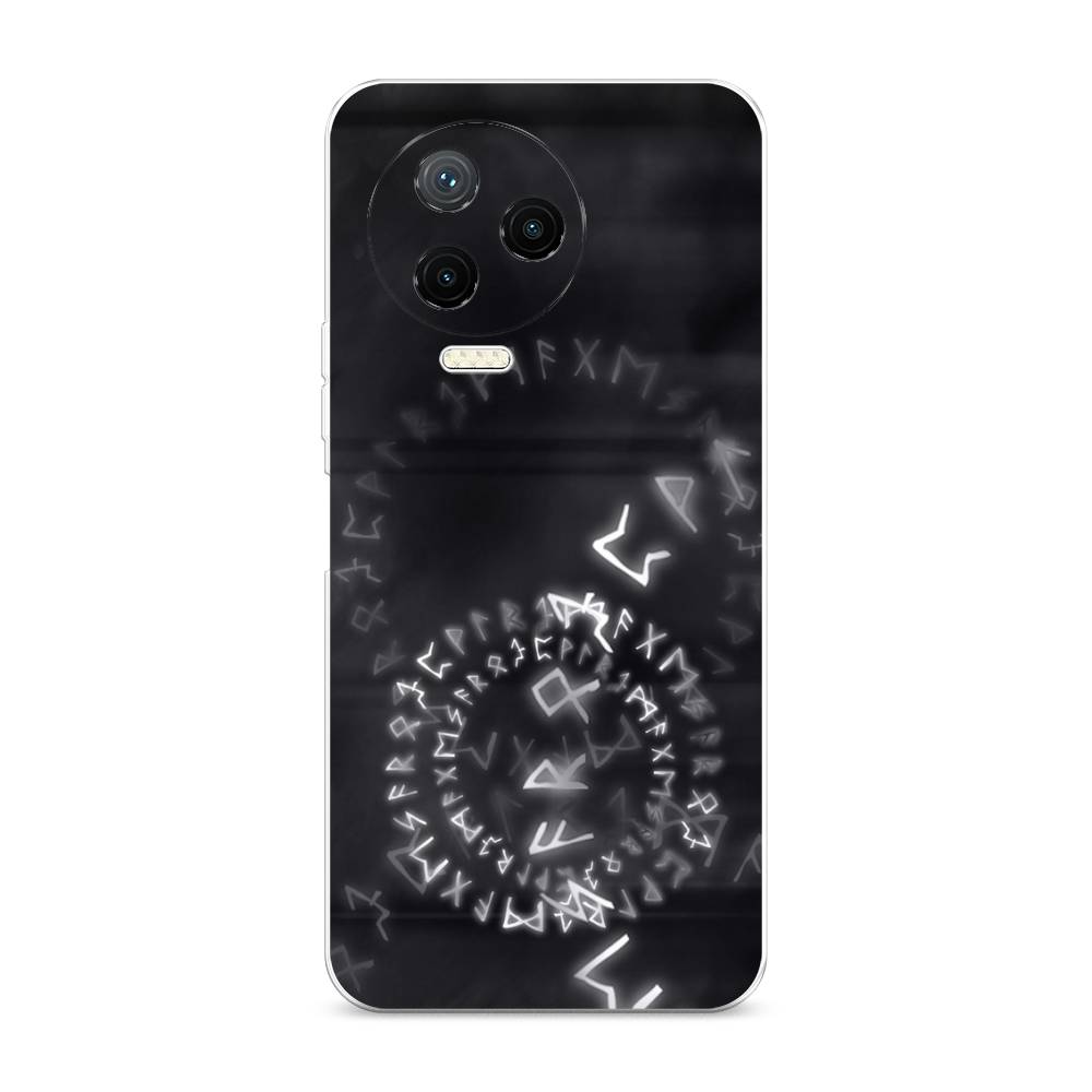 

Чехол на Infinix Note 12 Pro 4G "Руны", Серый;черный, 3103050-3
