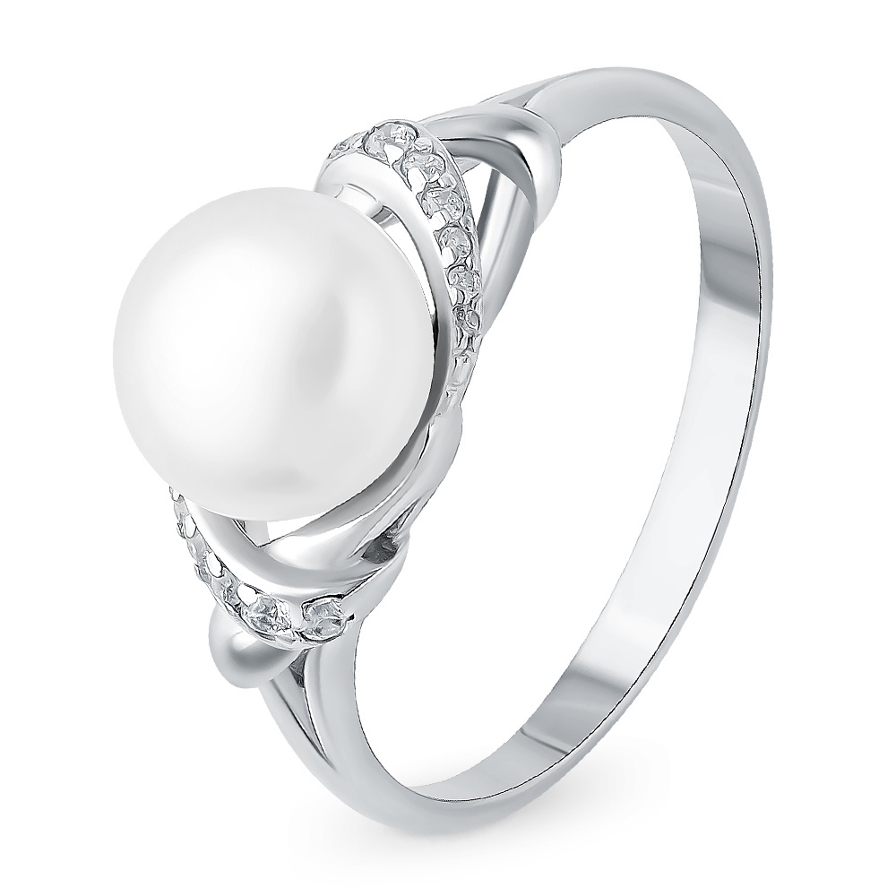 

Кольцо женское из серебра с жемчугом 585Gold 701009715, р, 701009715