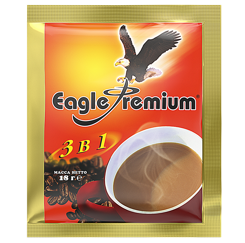 

Кофейный напиток Eagle Premium 3 в 1 растворимый 18 г х 50 шт