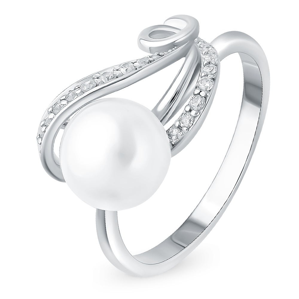 

Кольцо женское из серебра с жемчугом 585Gold 701009699, р, 701009699