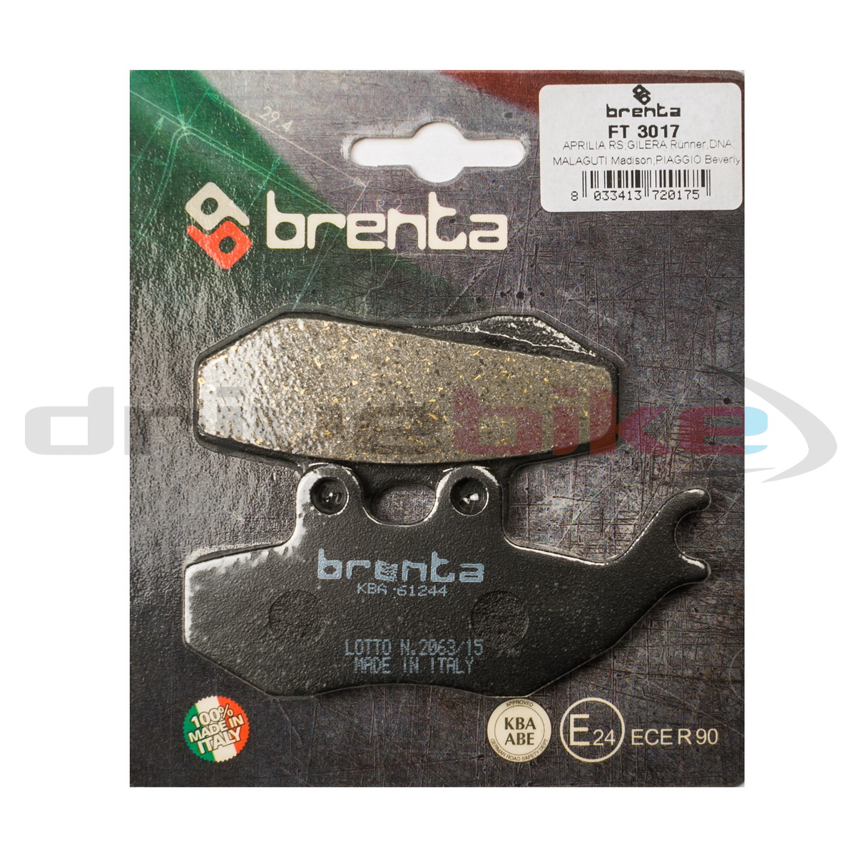 Тормозные колодки Brenta Organic FT3017
