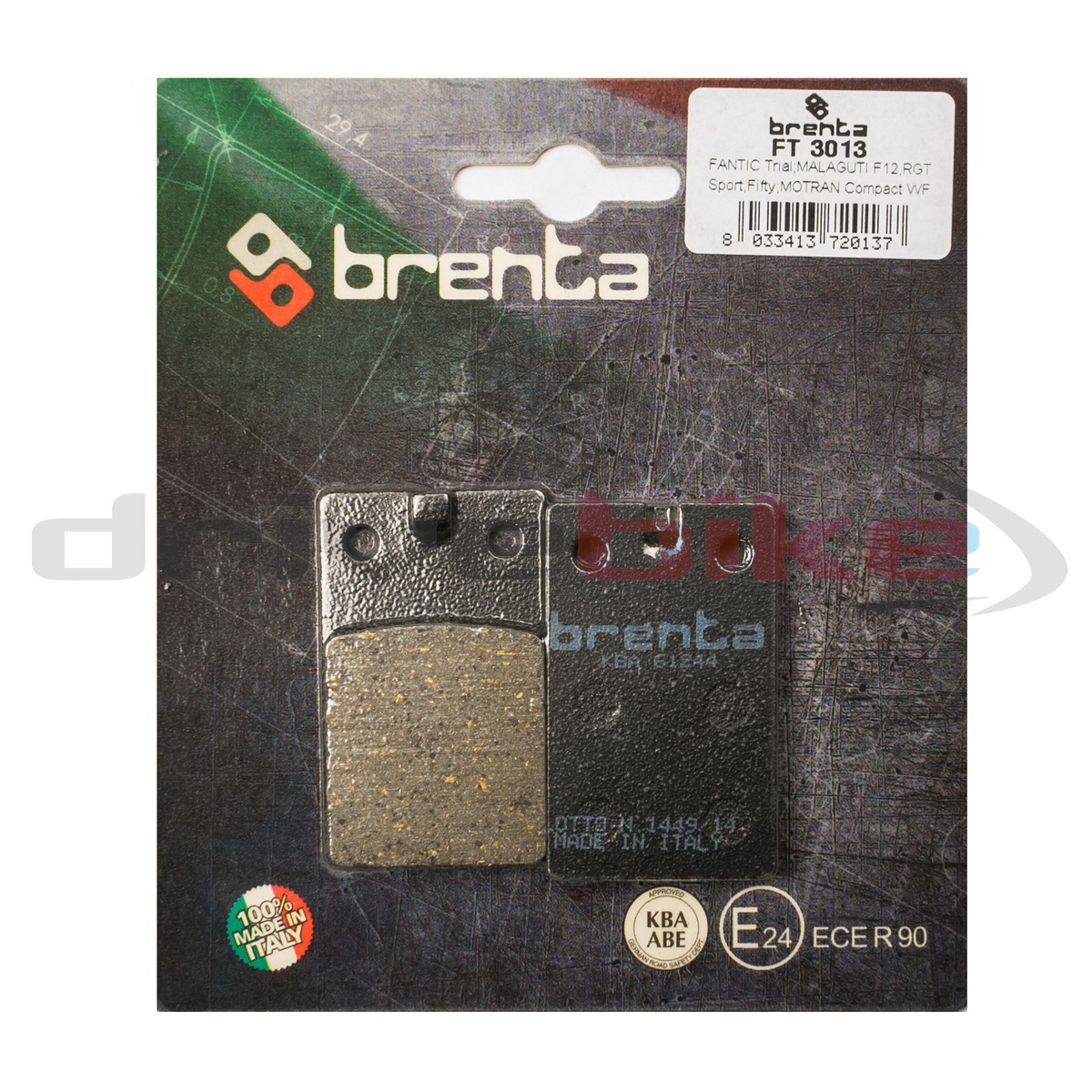 Тормозные колодки Brenta Organic FT3013