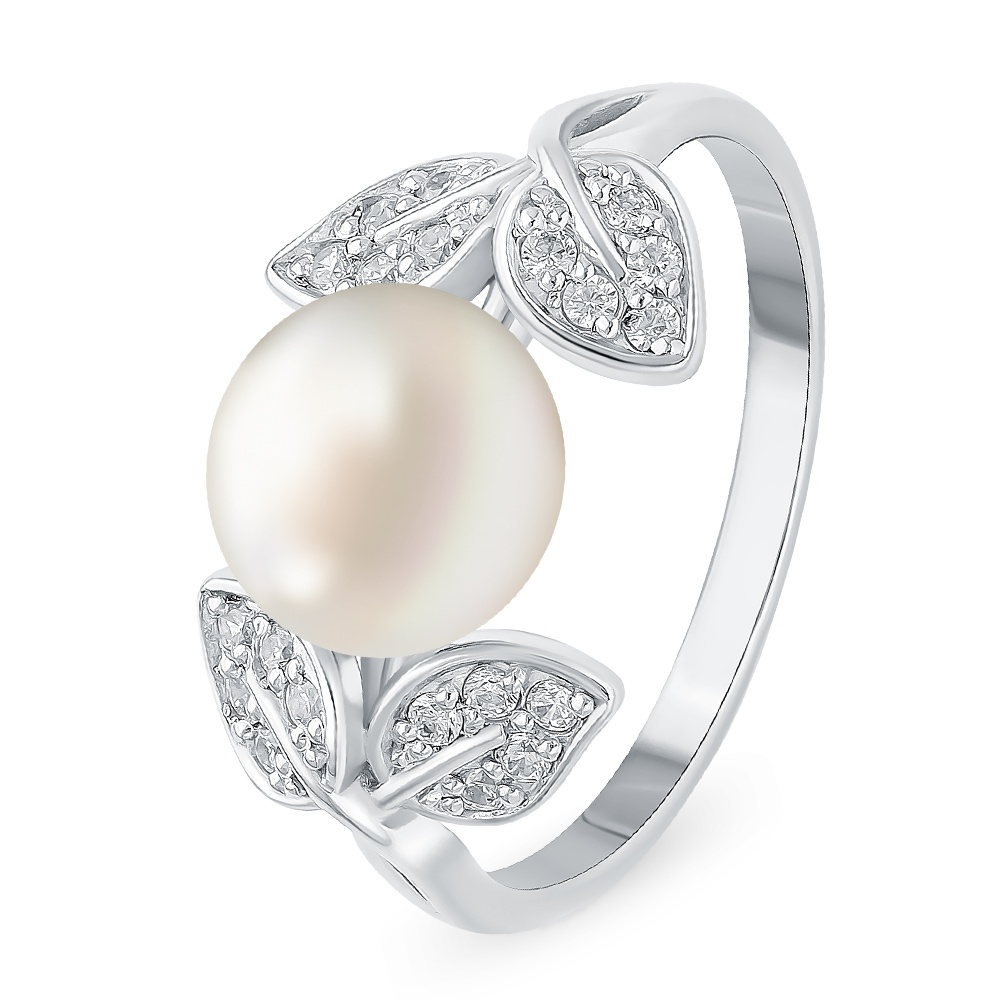 

Кольцо женское из серебра с жемчугом 585Gold 701009695, р, 701009695