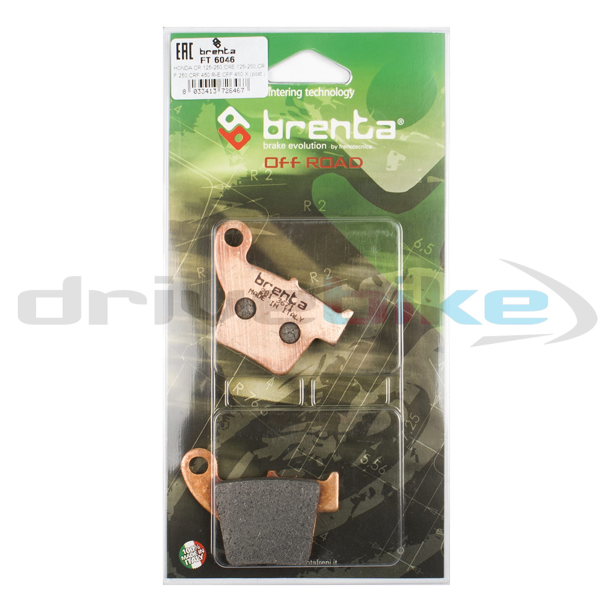 

BRENTA Тормозные колодки FT 6046 Off Road Sintered, 21-05455